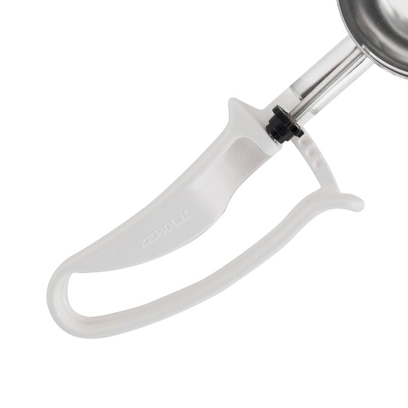 Zeroll - 2006 Zeroll Universal Standard Length EZ Disher Food Portion Control Scoop Designed for Right or Left Hand Use Dishwasher Safe NSF Approved  3-Inch  White - Image 4